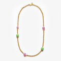 Aglagla | Necklace Chain Lungo Pink Green