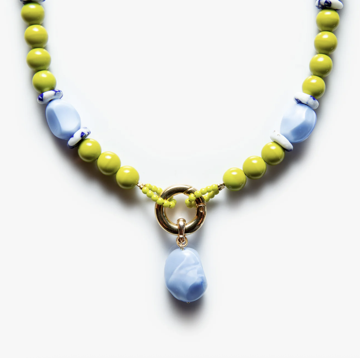 Aglagla | Necklace Lobster Clasp Moss Green