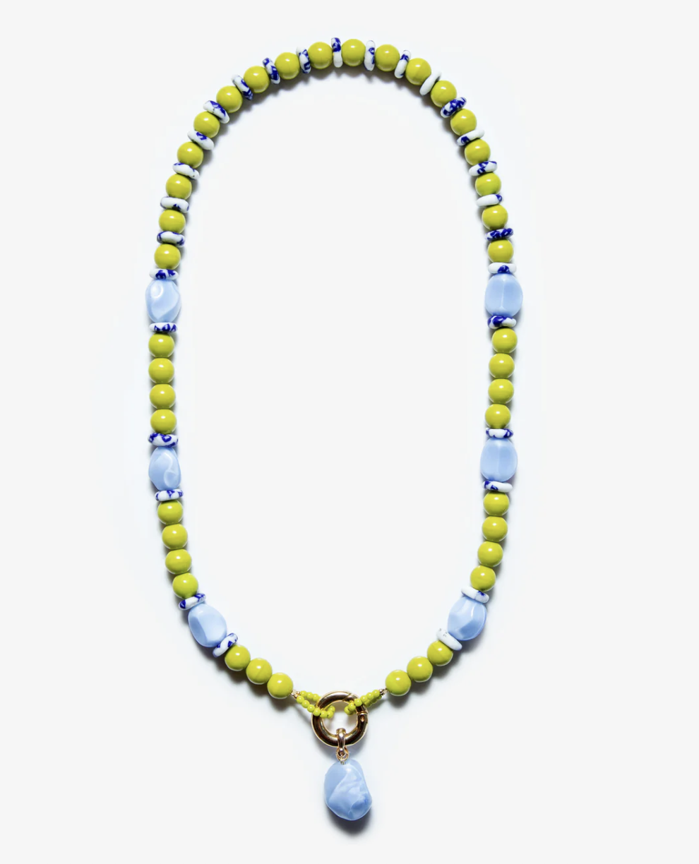 Aglagla | Necklace Lobster Clasp Moss Green