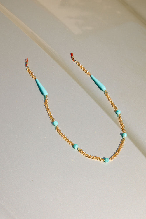 Aglagla | Sunglass Chain Turqoise 