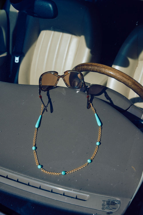 Aglagla | Sunglass Chain Turqoise 