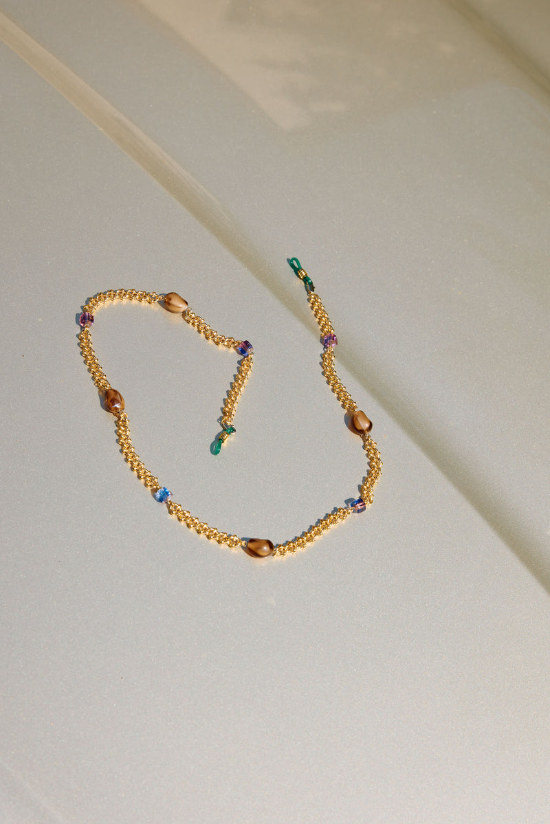 Aglagla | Sunglass Chain Green Brown Blue
