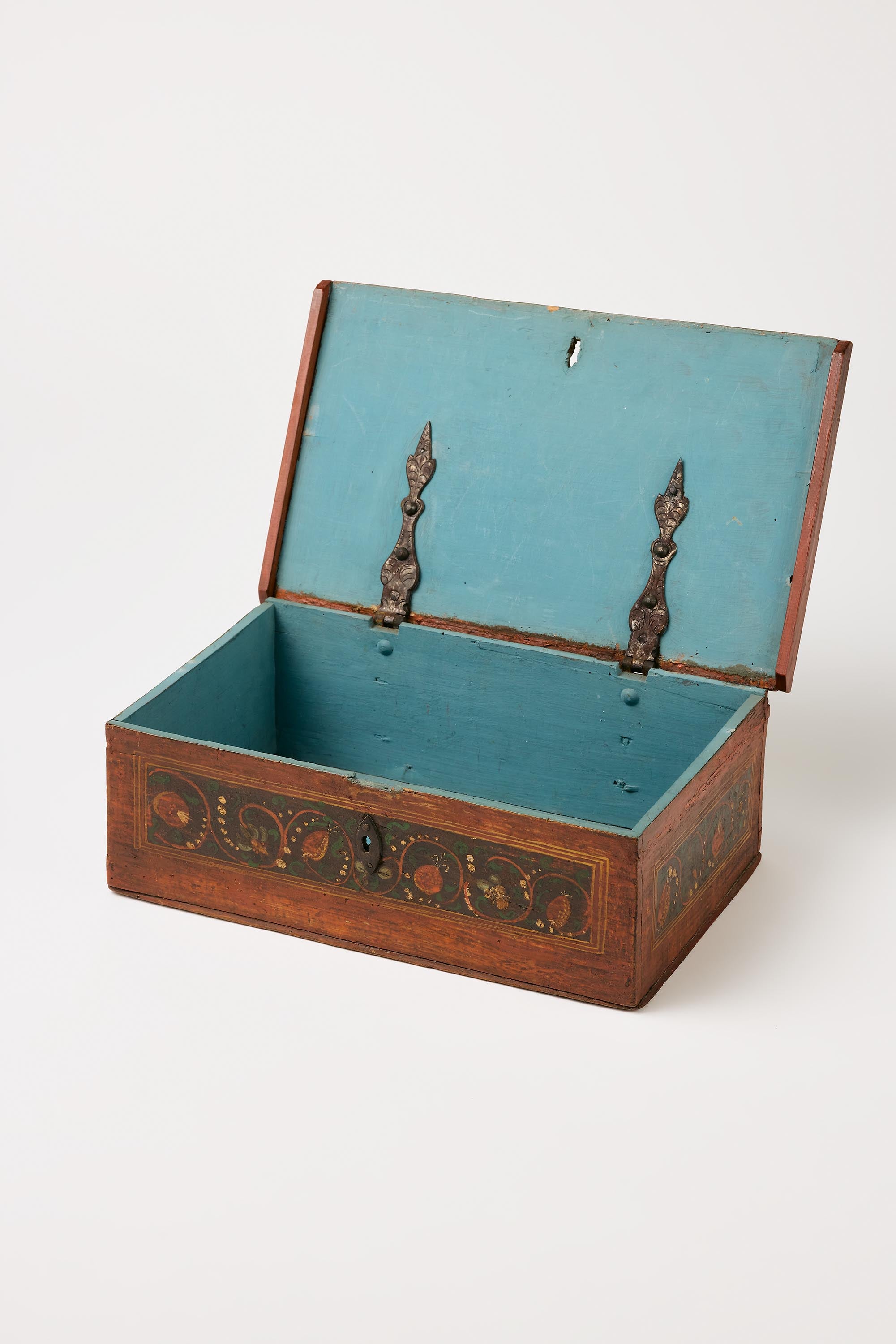 Alpine Folk Objects | Biedermeier Jewelry Box with – mid 19th C.