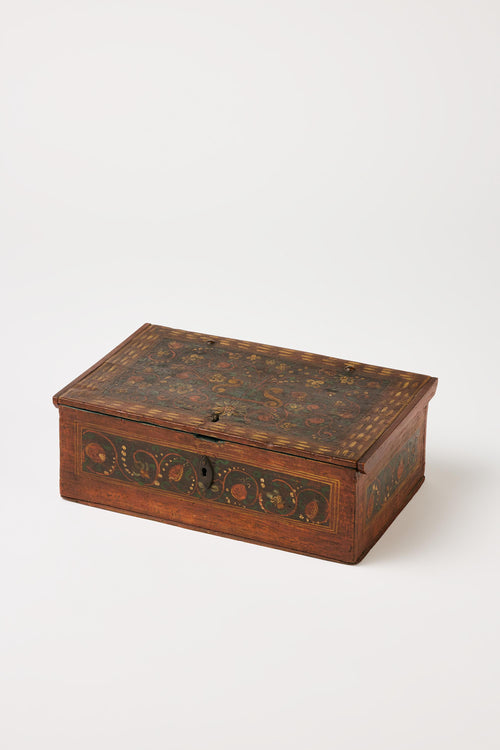 Alpine Folk Objects | Biedermeier Jewelry Box with – mid 19th C.