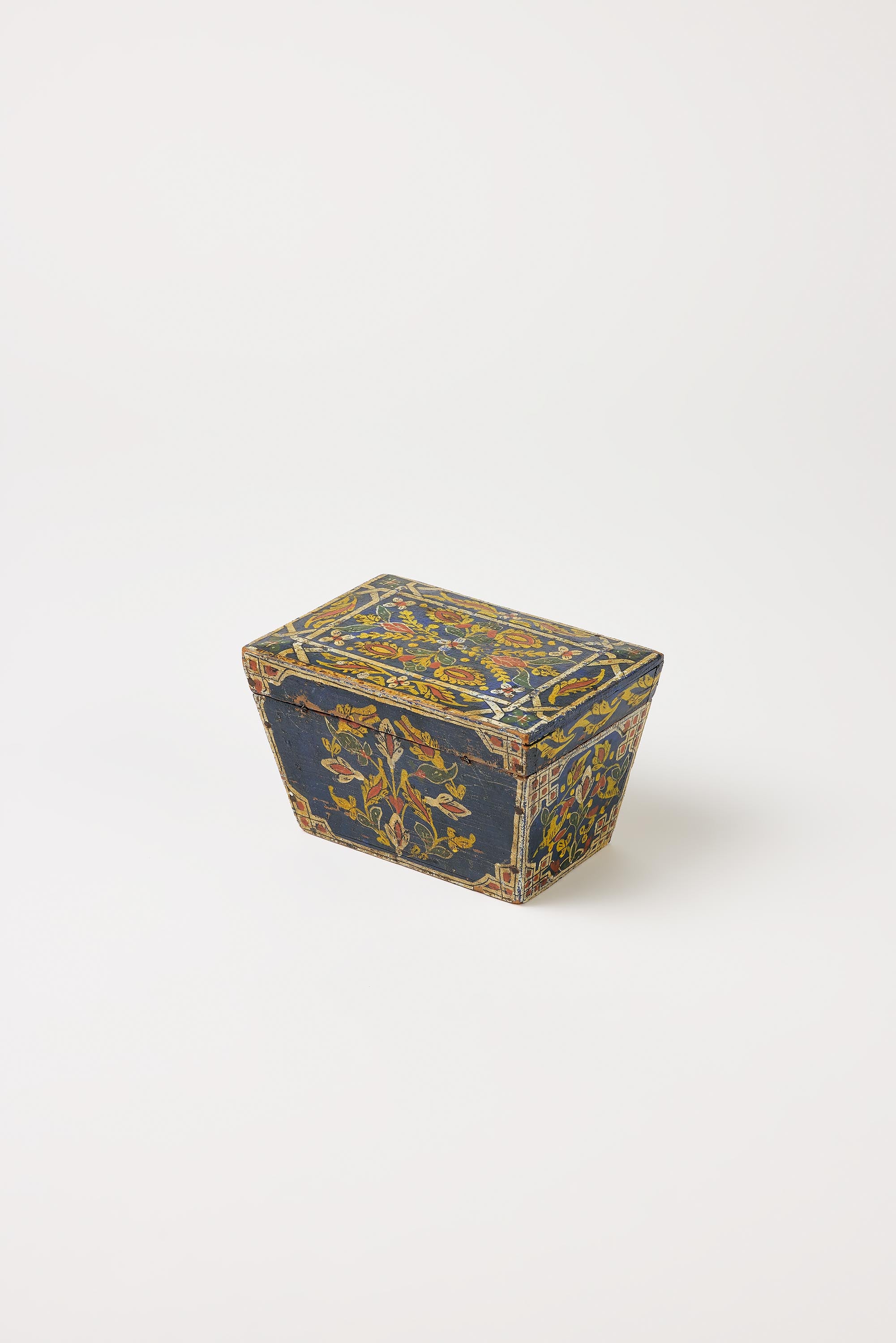 Alpine Folk Objects |  Eastern European Richly decorated Jewelry Box – early 20th C.