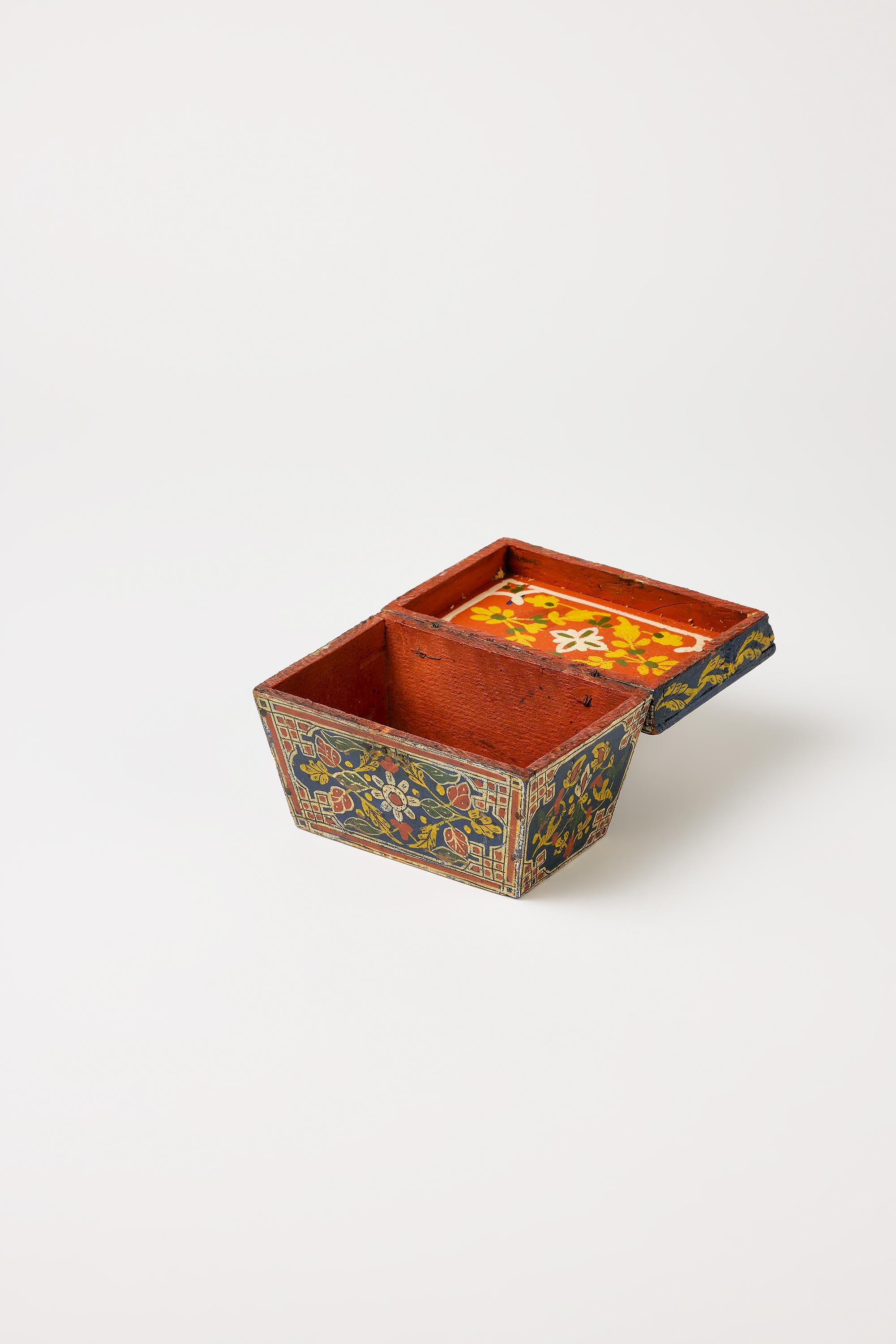 Alpine Folk Objects |  Eastern European Richly decorated Jewelry Box – early 20th C.