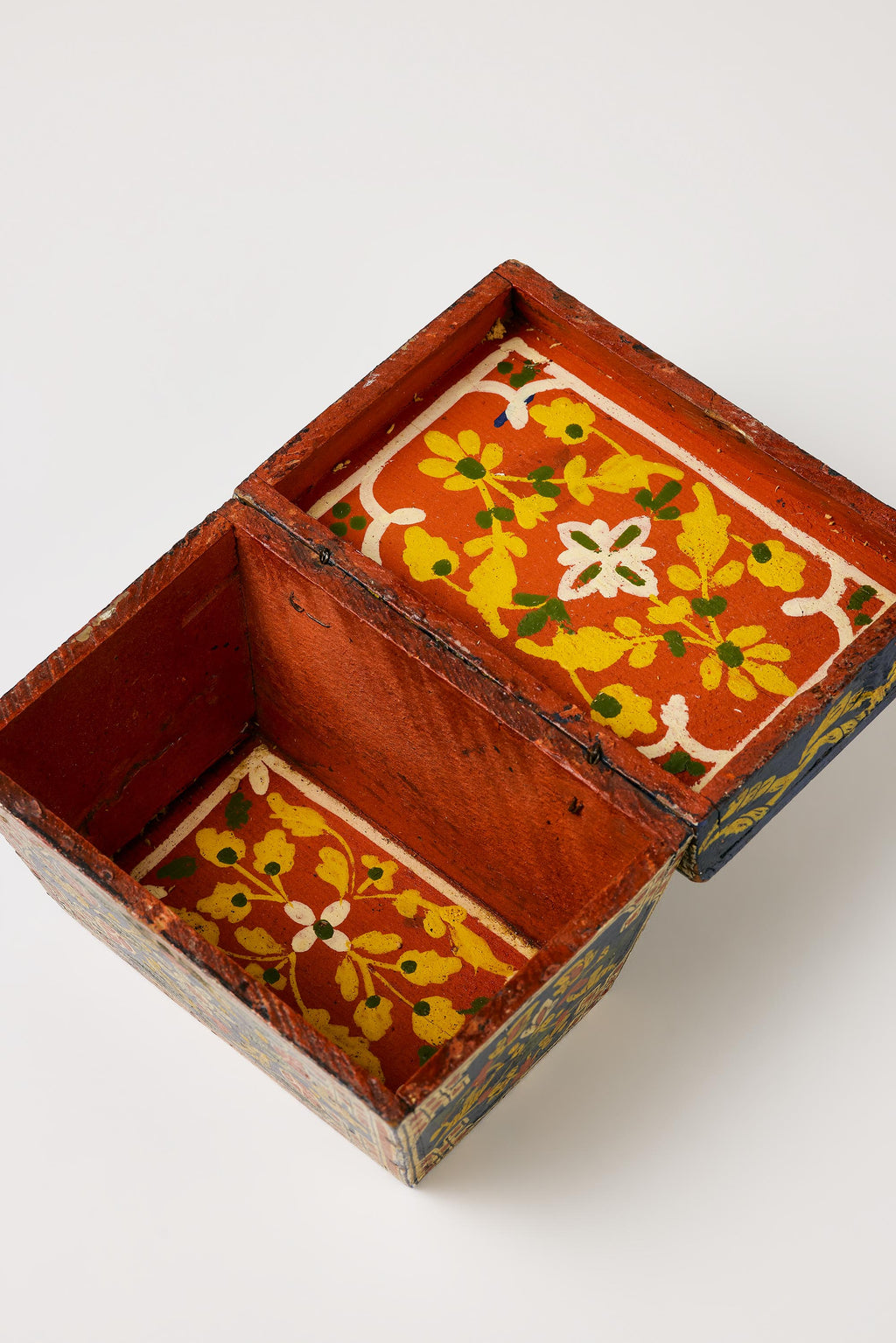 Alpine Folk Objects |  Eastern European Richly decorated Jewelry Box – early 20th C.