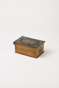 Alpine Folk Objects | Jewelry Box with red and blue flowers – mid 19th C.