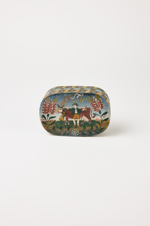 Alpine Folk Objects | Oval Jewelry Box – early 20th C.