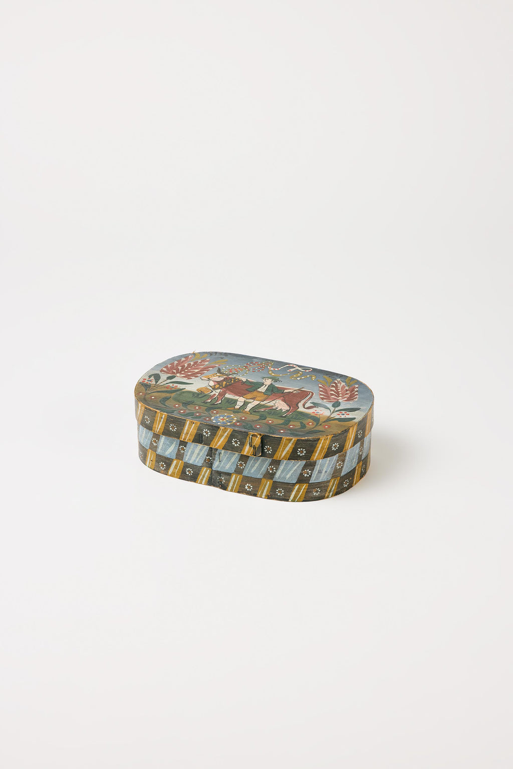 Alpine Folk Objects | Oval Jewelry Box – early 20th C.