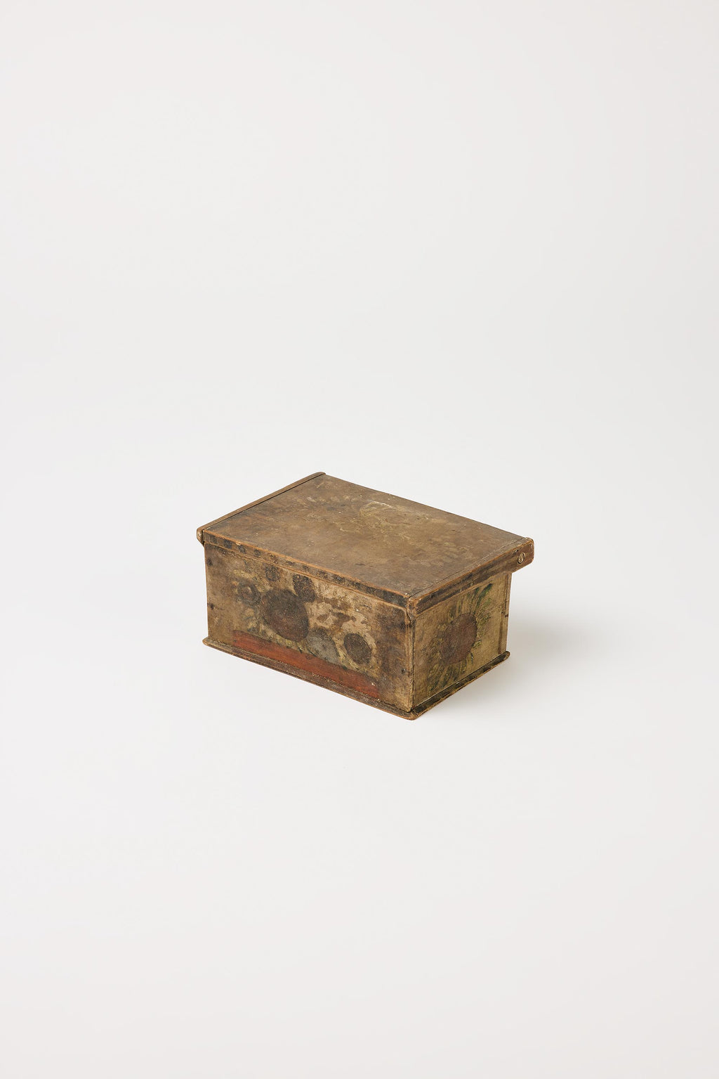 Alpine Folk Objects |   Patinated Brown Jewelry Box – early 19th C.