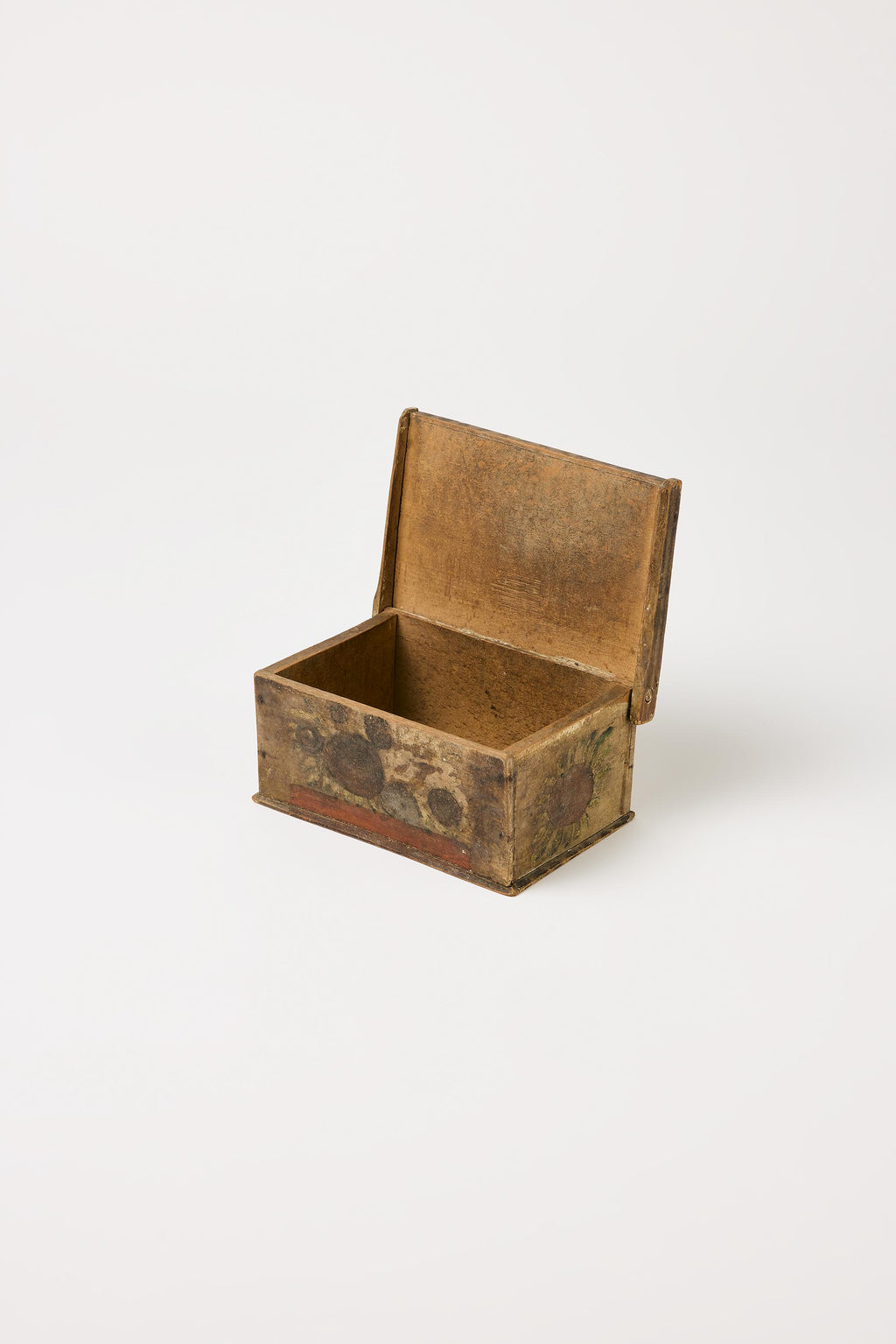 Alpine Folk Objects |   Patinated Brown Jewelry Box – early 19th C.