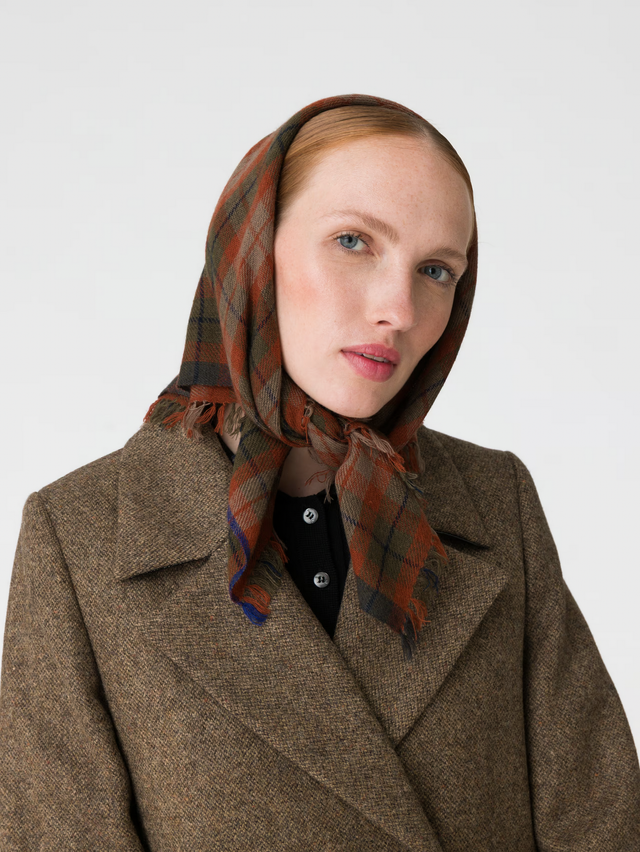 enSoie | Blia Cashmere Stole Check 65