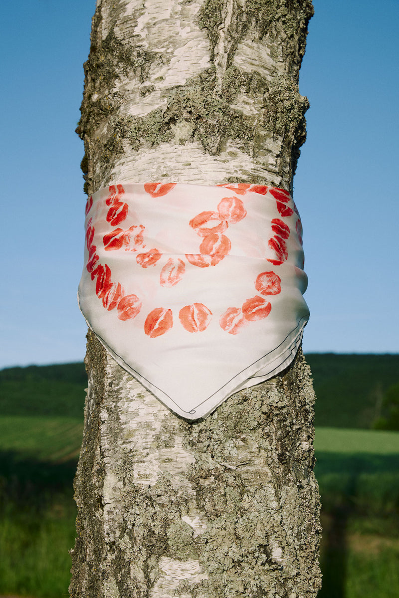 Bruno Zhu |  Bisou Silk Scarf for enSoie