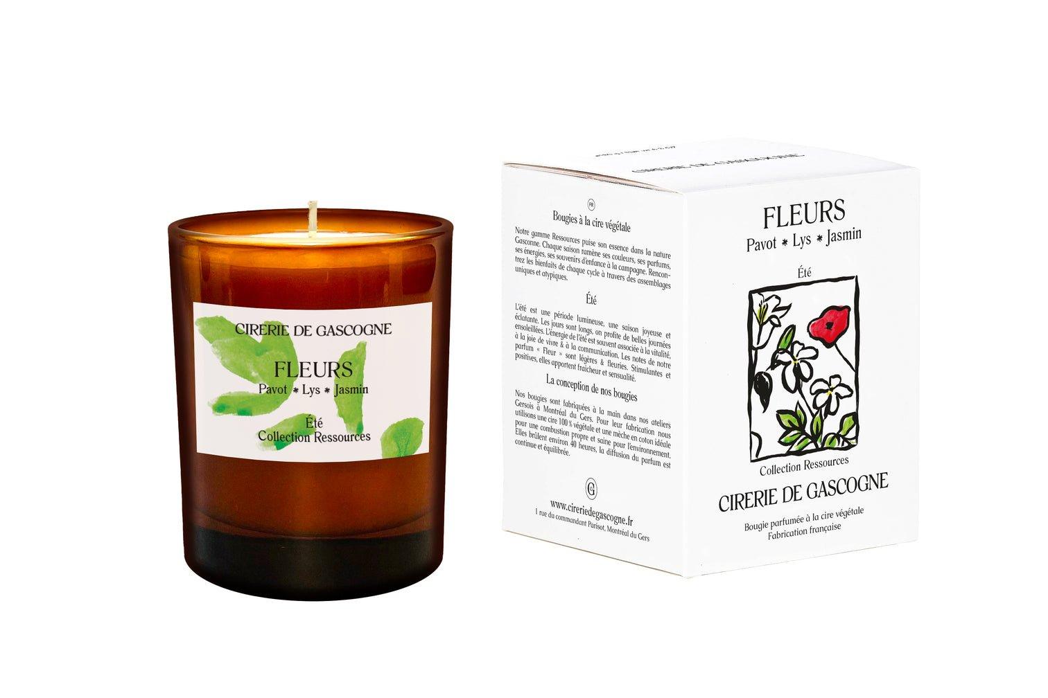 Cirerie de Gascogne | Bougie Senteur – Fleurs: Pavot - Lys - Jasmin