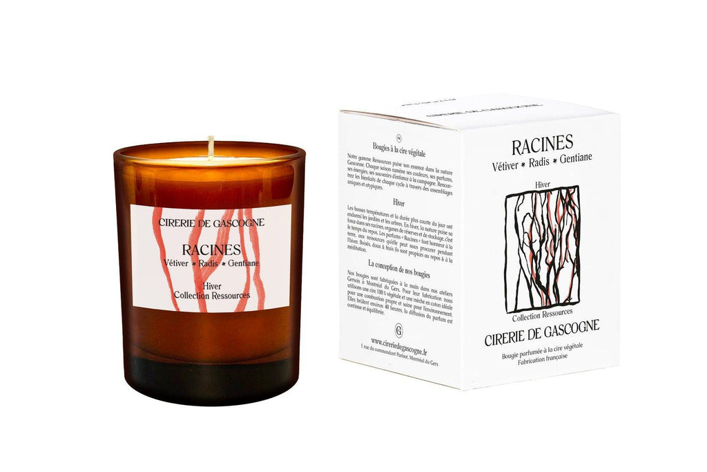 Cirerie de Gascogne | Bougie Senteur – Racines: Vétiver - Radis - Gentiane