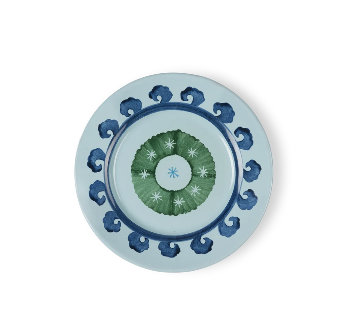 Emporio Sirenuse | Circle Dessert Plate (Blue Green)