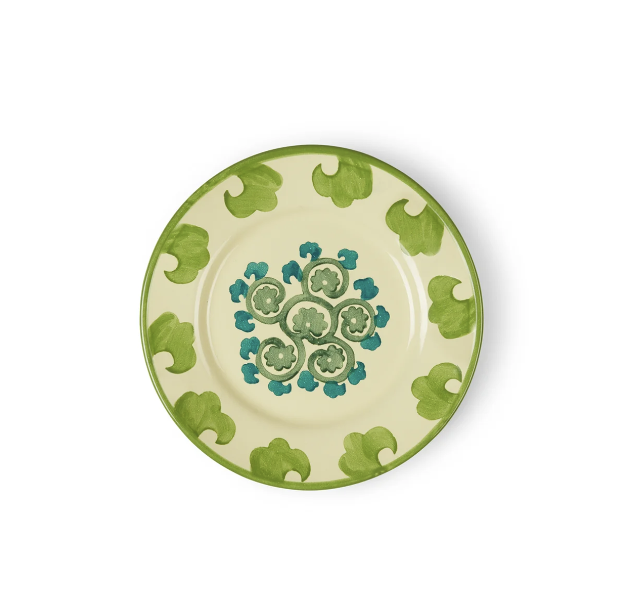 Emporio Sirenuse | Flower Dessert Plate (Yellow Green)