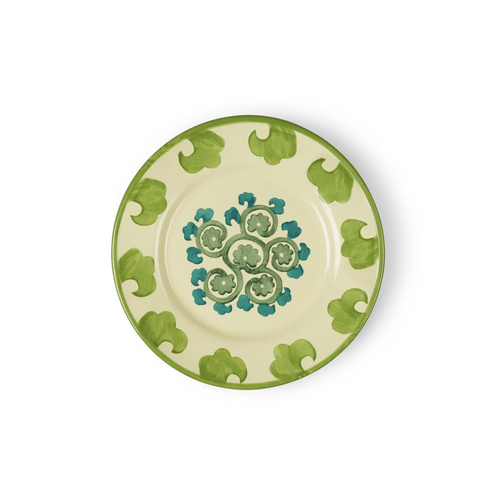 Emporio Sirenuse | Flower Dessert Plate (Yellow Green)