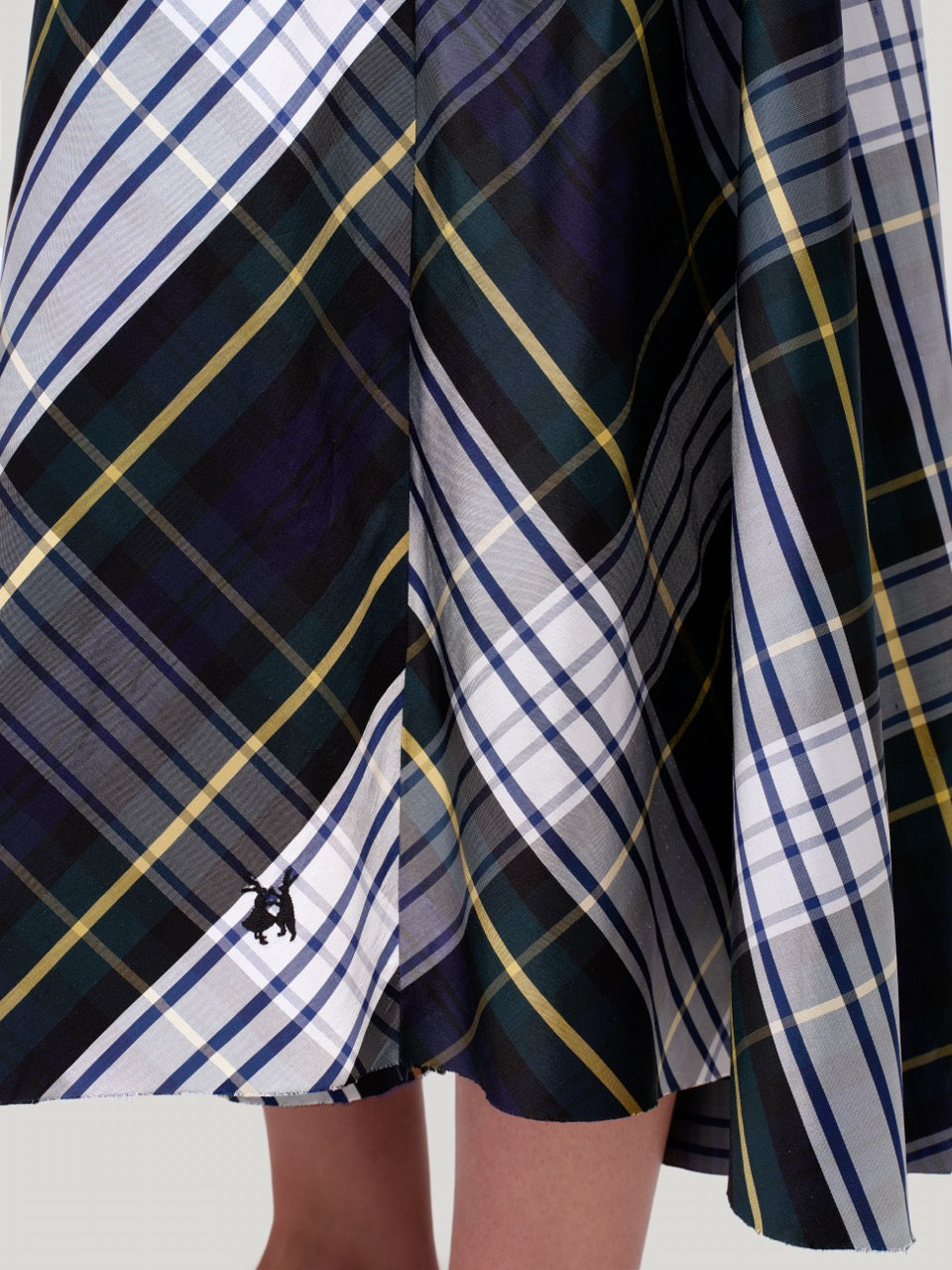 enSoie | Berta Skirt Doupion woodpecker check