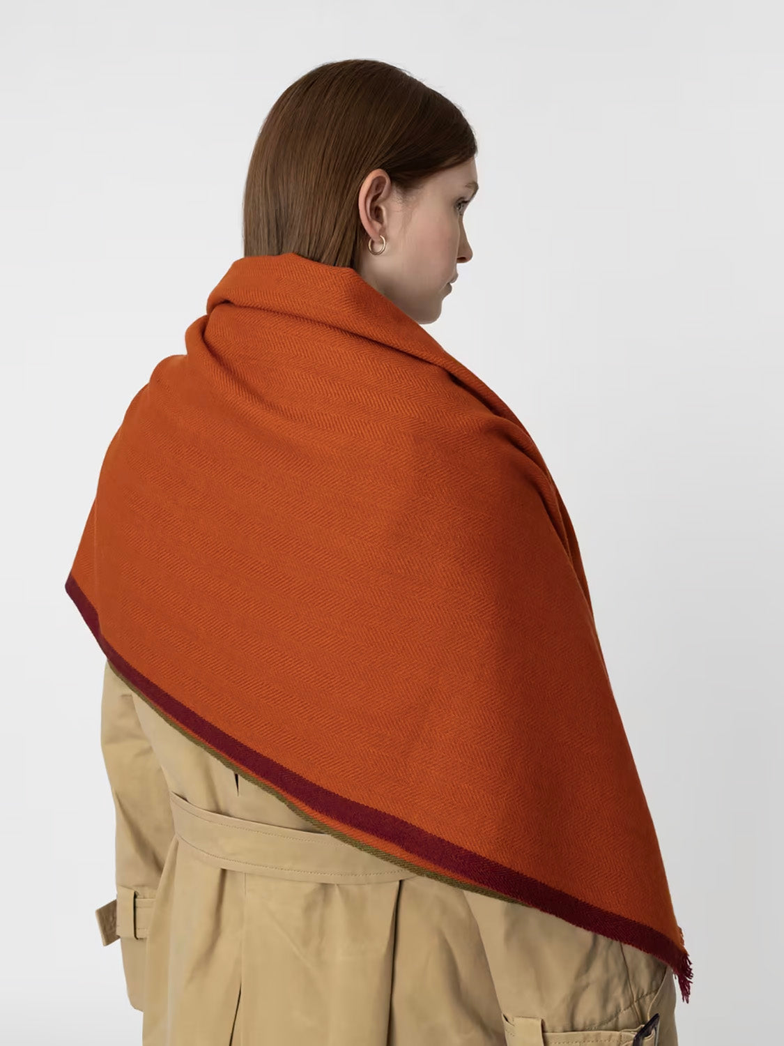 enSoie | Blia Cashmere Stole  | Autumn Leaf