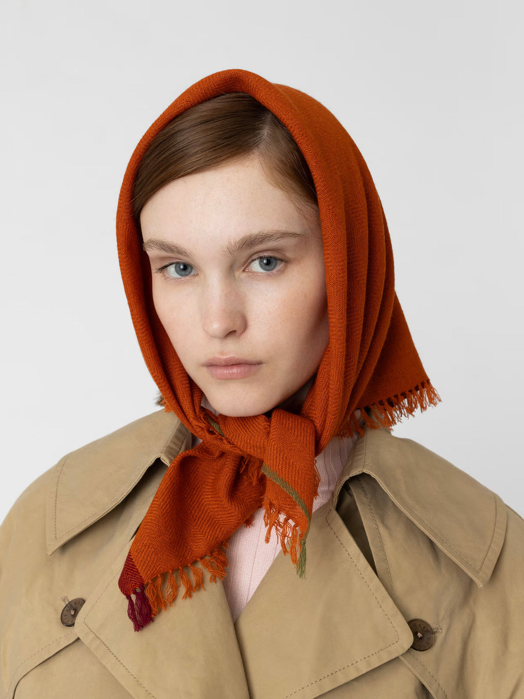enSoie | Blia Cashmere Stole  | Autumn Leaf