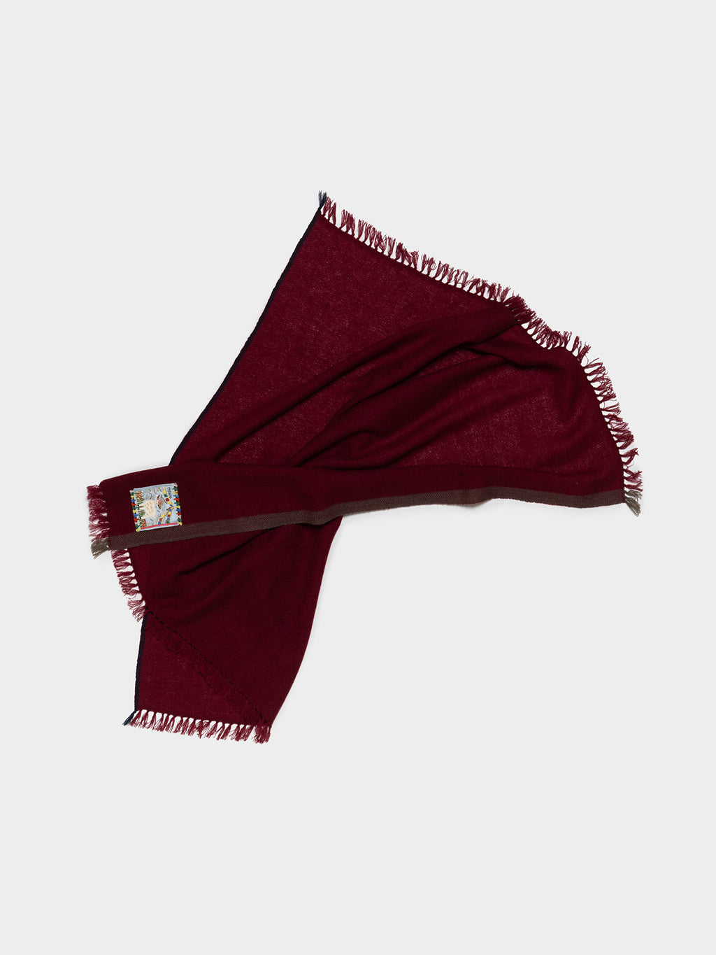 enSoie | Blia Cashmere Stole  | Berry Red