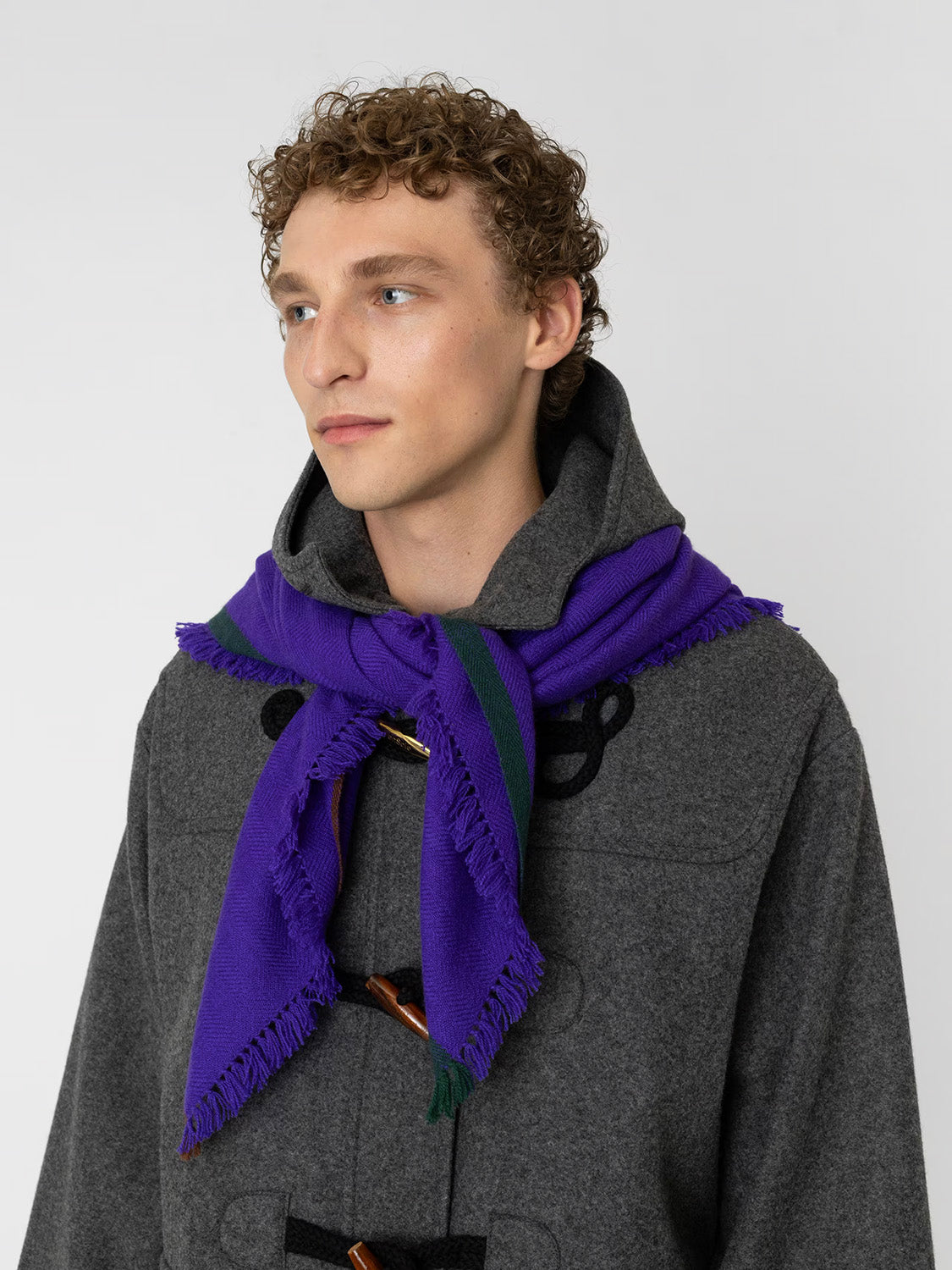 enSoie | Blia Cashmere Stole  | Black Currant