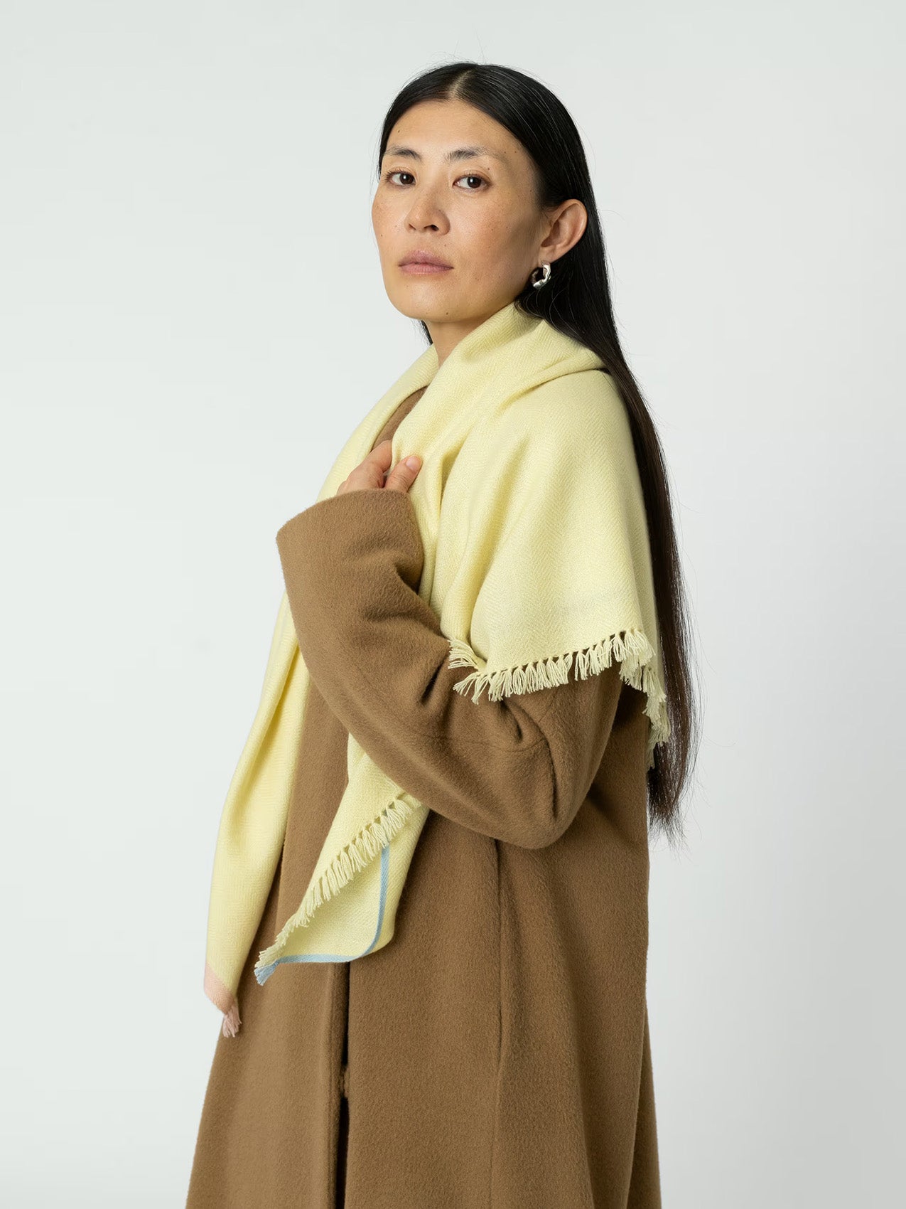 enSoie | Blia Cashmere Stole  | Buttercup