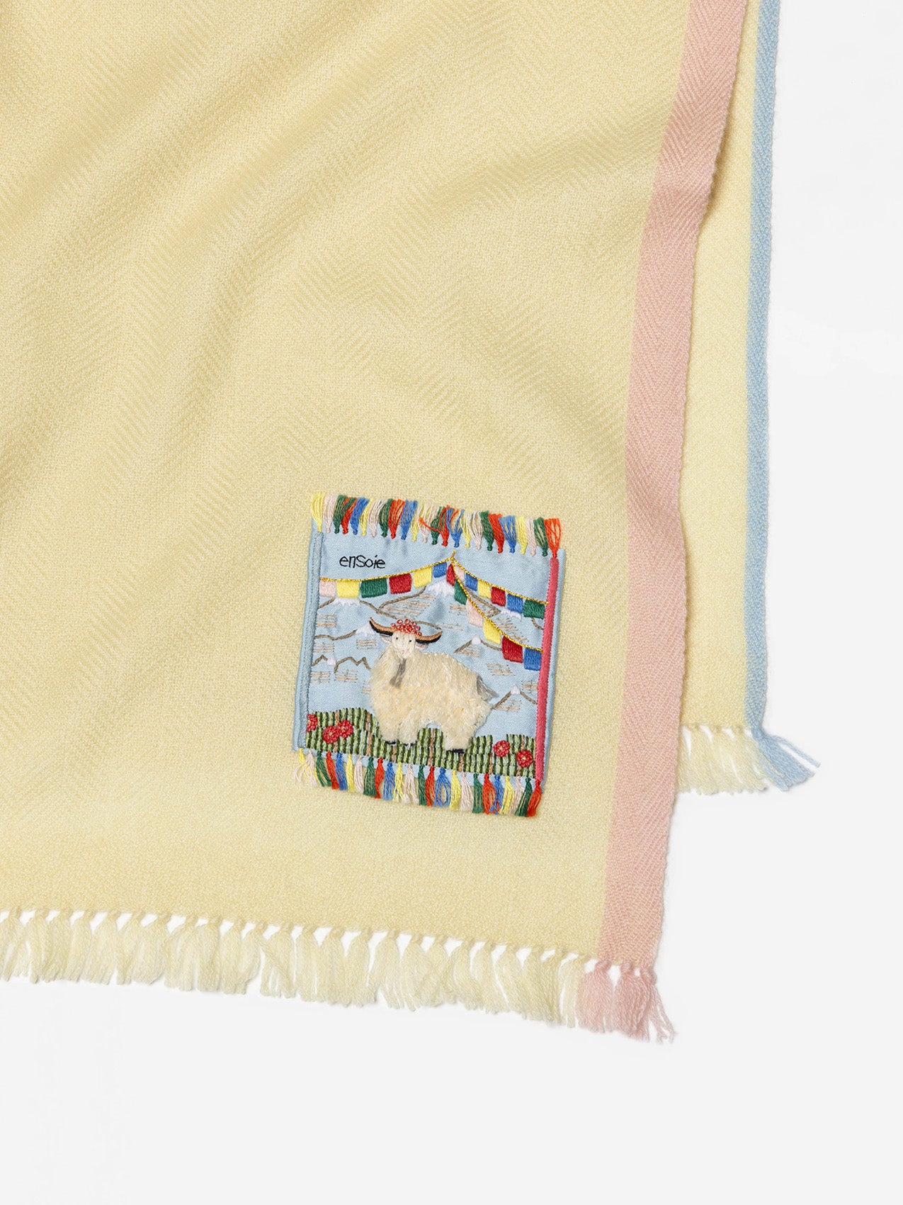 enSoie | Blia Cashmere Stole  | Buttercup