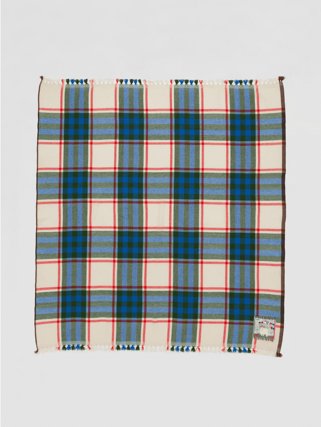 enSoie | Blia Cashmere Stole Check 130