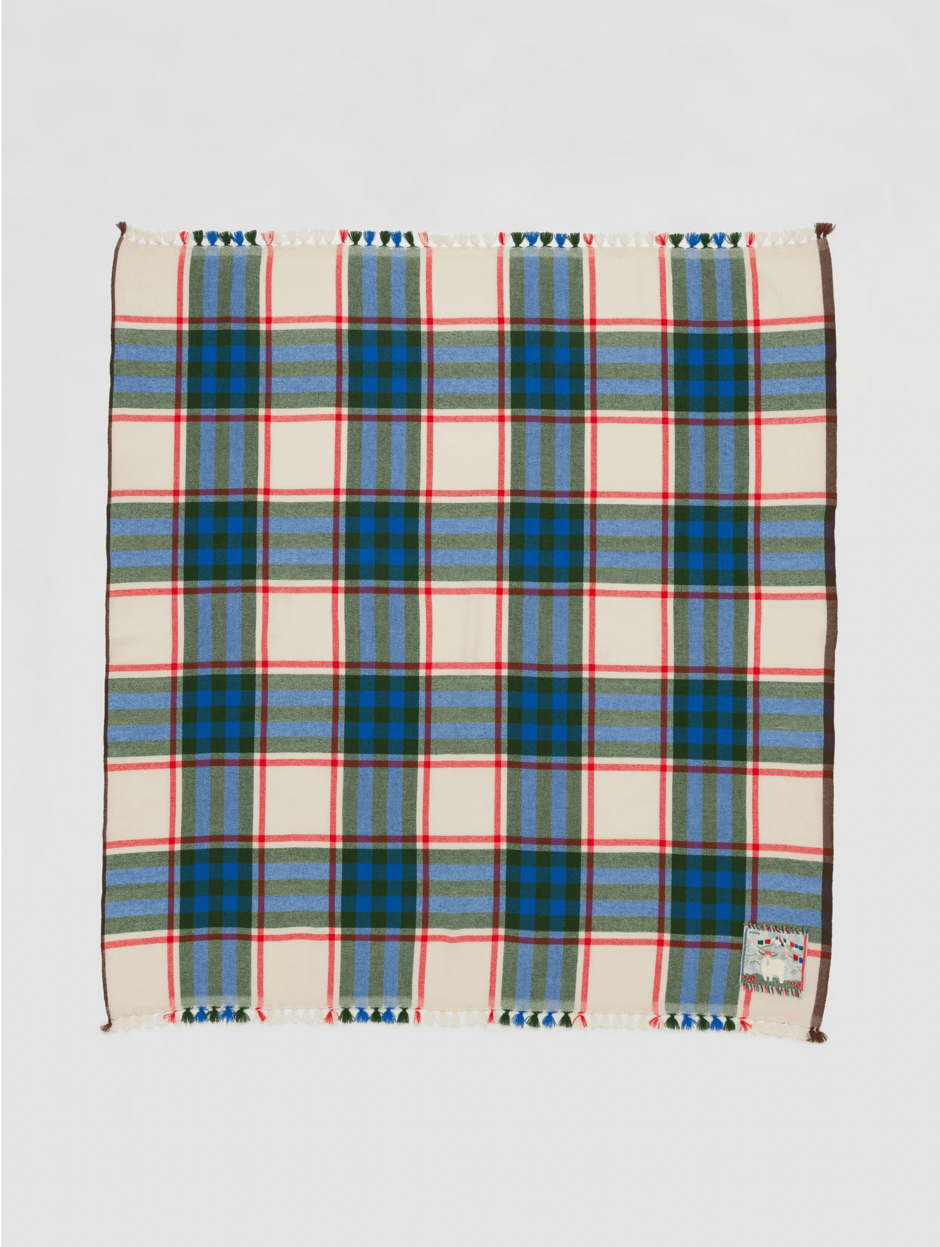 enSoie | Blia Cashmere Stole Check 130
