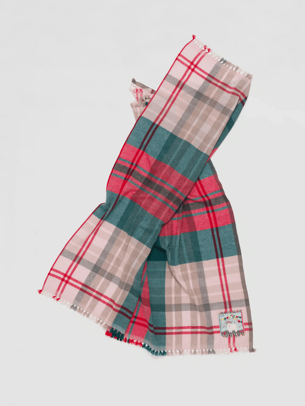 enSoie | Blia Cashmere Stole Check 65