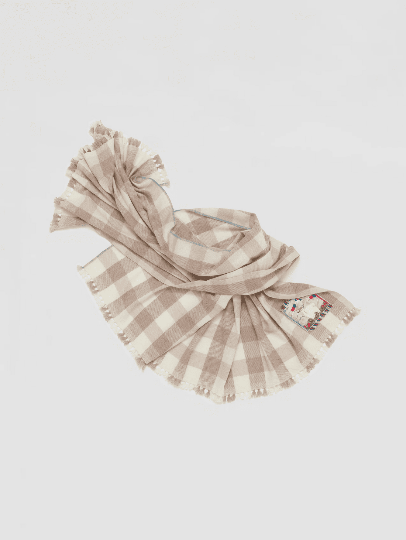 enSoie | Blia Cashmere Stole Check 65