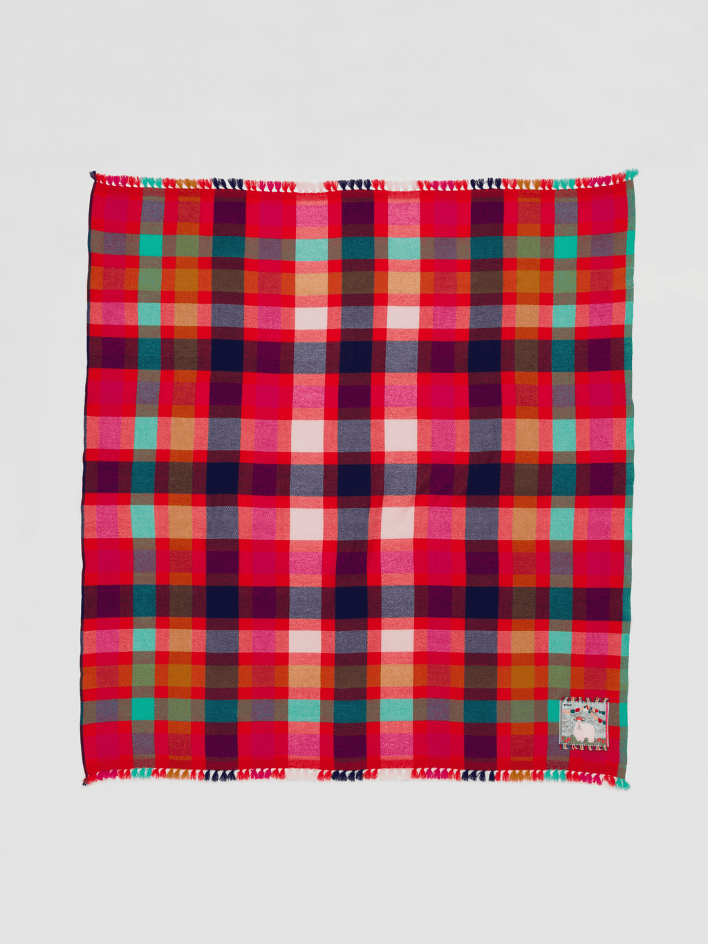 enSoie | Blia Cashmere Stole Check 65