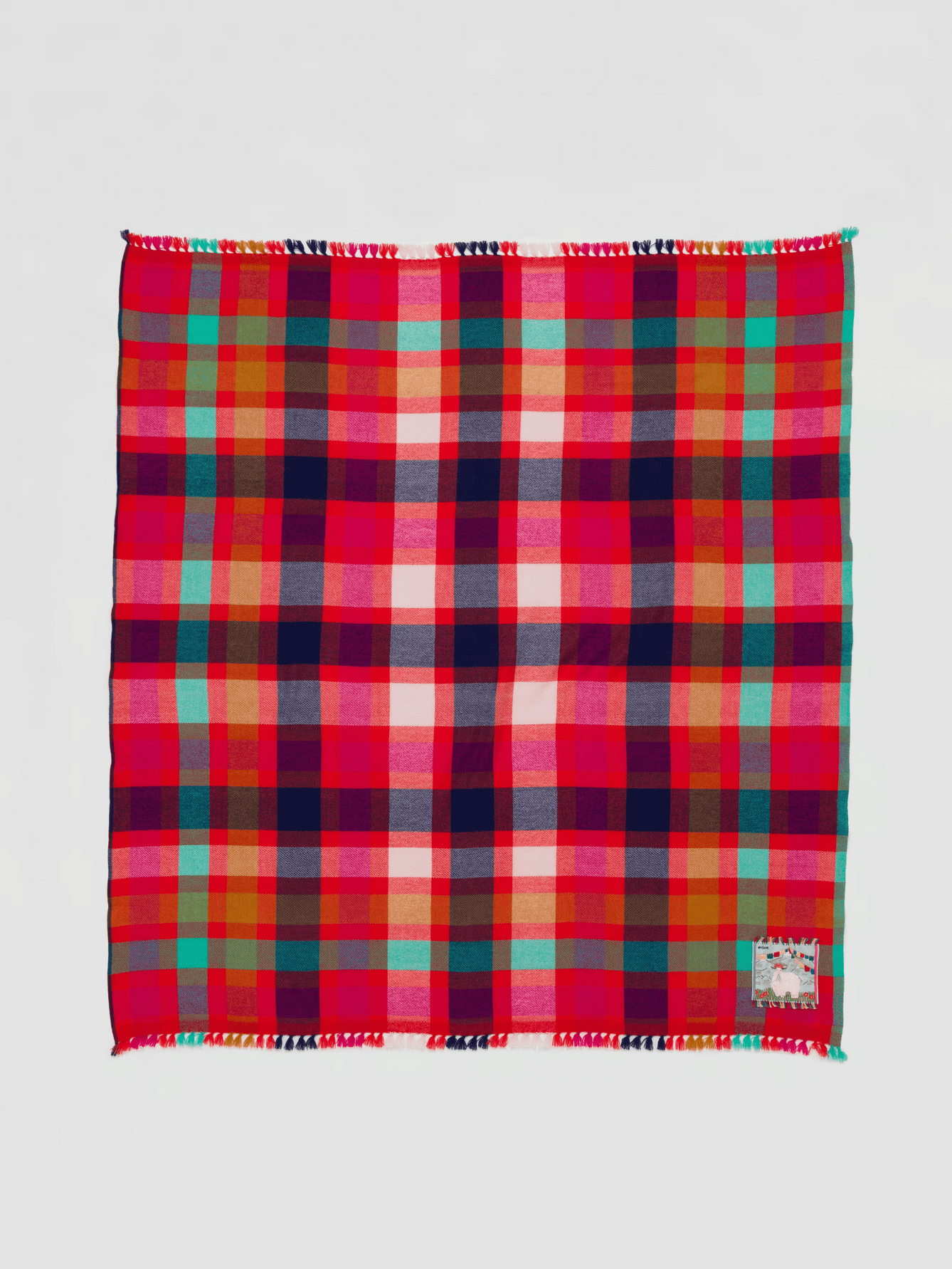 enSoie | Blia Cashmere Stole Check 65