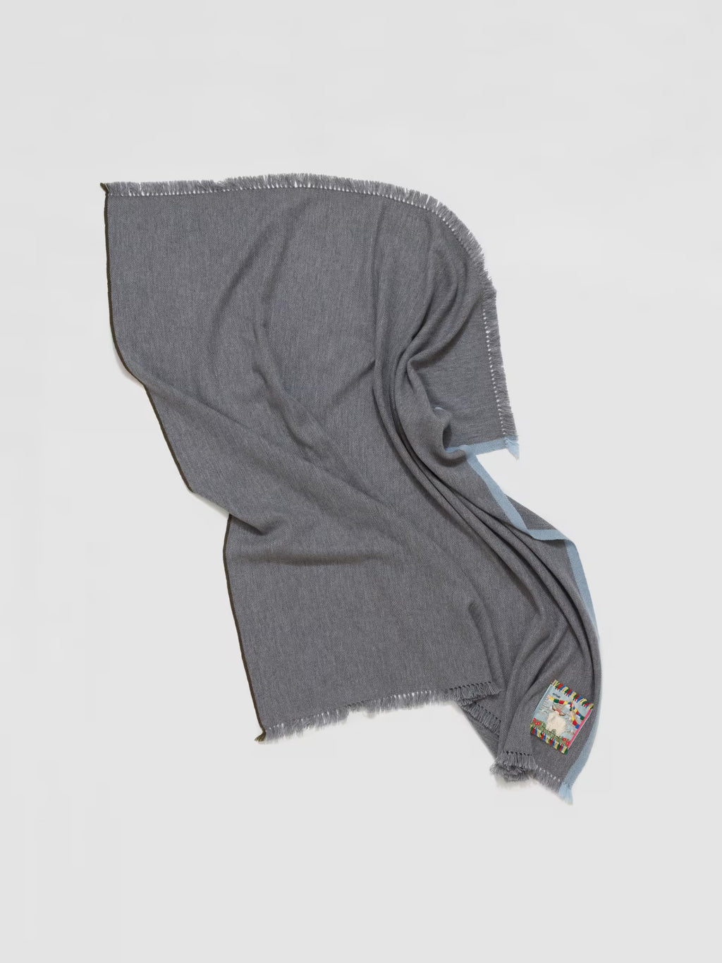 enSoie | Blia Cashmere Stole | Cloud Grey
