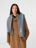 enSoie | Blia Cashmere Stole | Cloud Grey