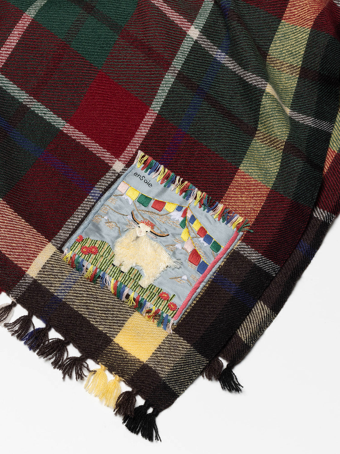 enSoie | Blia Cashmere Stole | Darkest Season