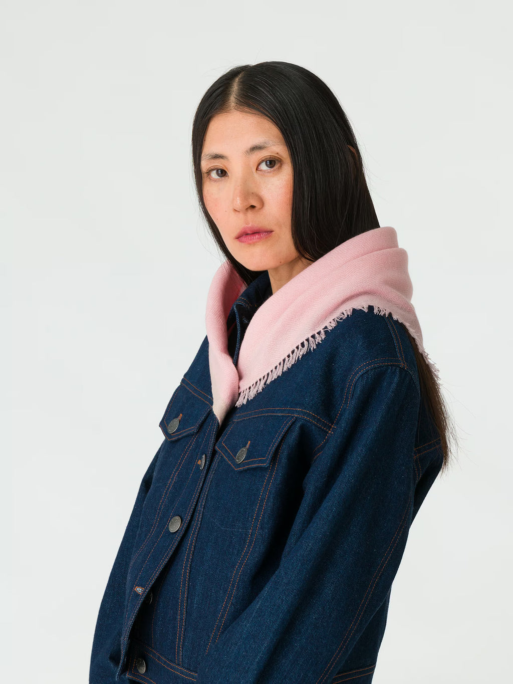 enSoie | Blia Cashmere Stole  | Fleur Rose