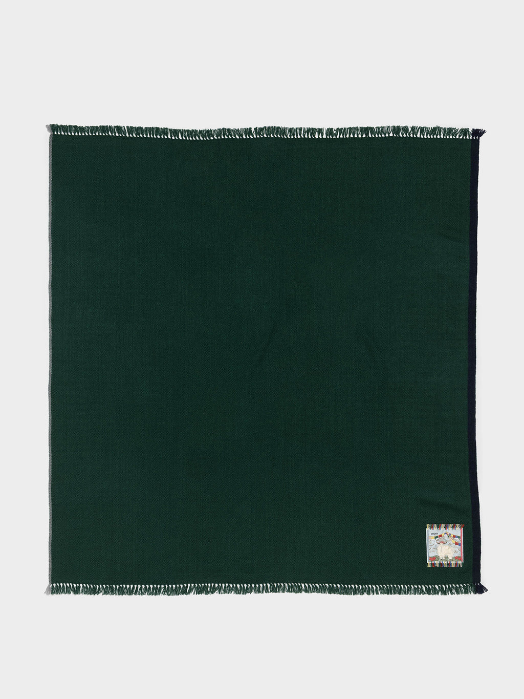 enSoie | Blia Cashmere Stole  | Forest Green