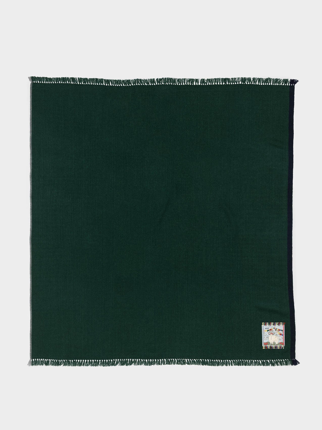 enSoie | Blia Cashmere Stole  | Forest Green