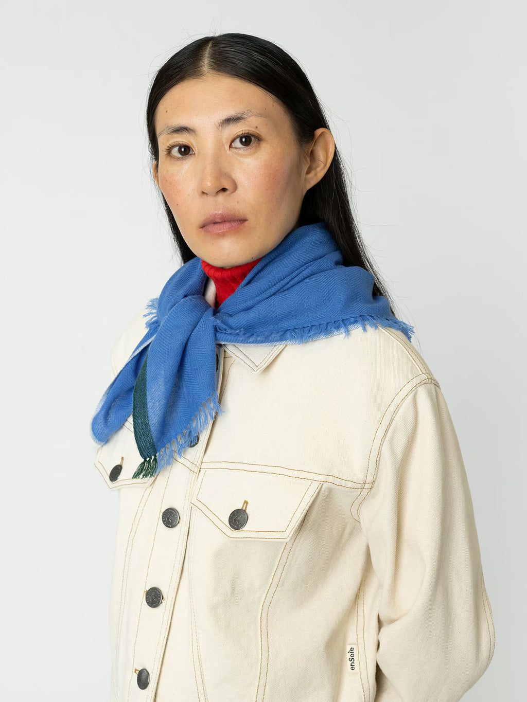 enSoie | Blia Cashmere Stole  | Mountain Lake