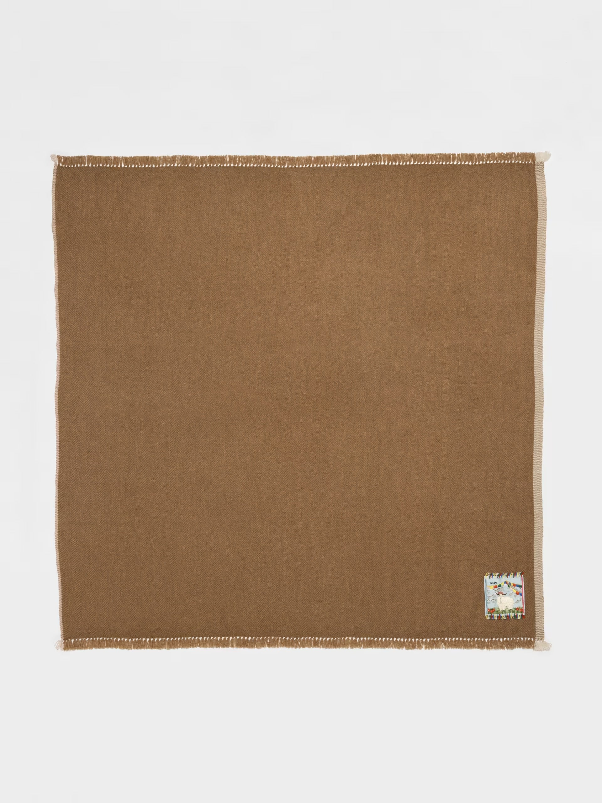 enSoie | Blia Cashmere Stole | Mouse Brown