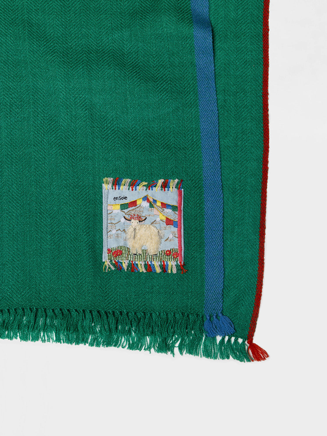 enSoie | Blia Cashmere Stole  | Pine Tree