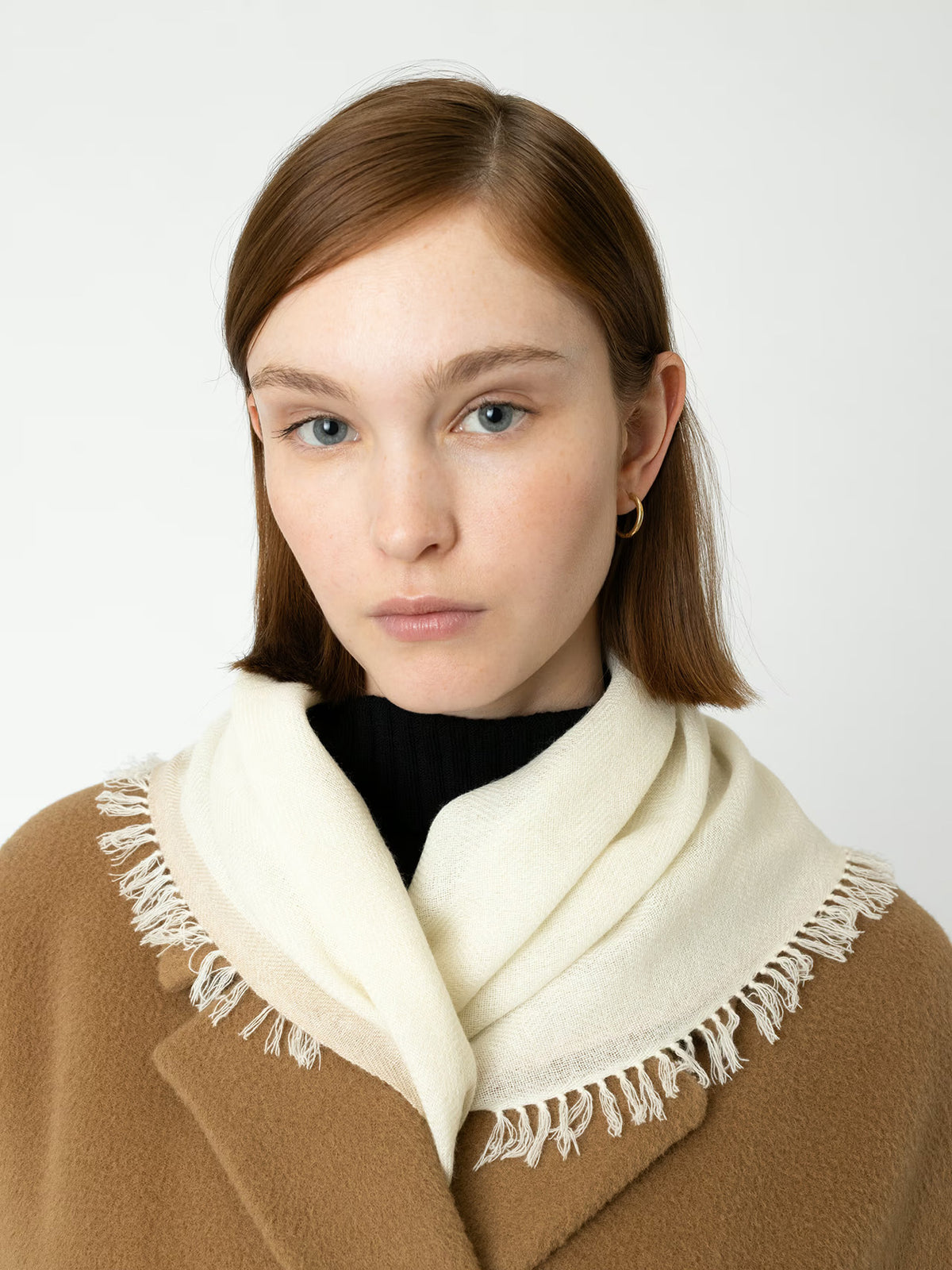 enSoie | Blia Cashmere Stole  | Snow Rabbit