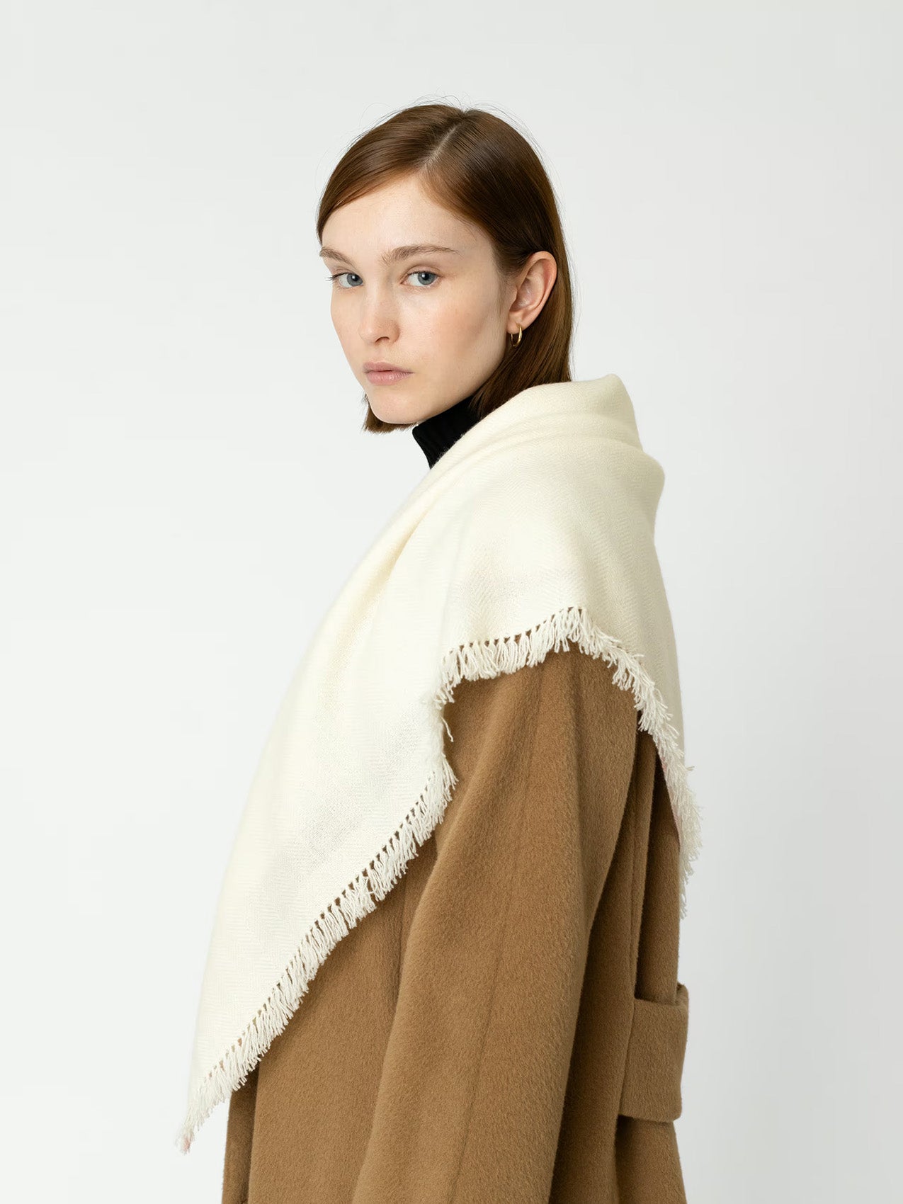 enSoie | Blia Cashmere Stole  | Snow Rabbit