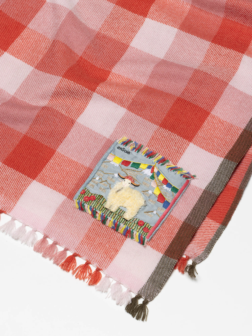enSoie | Blia Cashmere Stole  | Ripe Apple