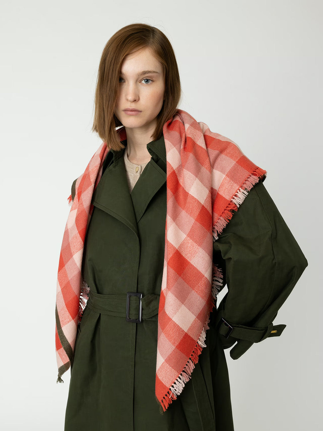 enSoie | Blia Cashmere Stole  | Ripe Apple