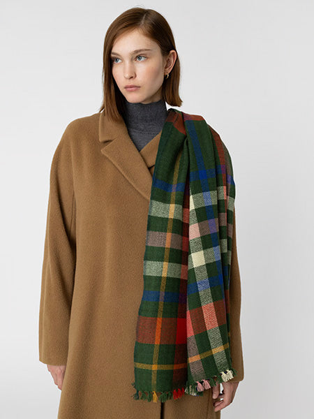enSoie | Blia Cashmere Stole Vichy | Wildflower Meadow